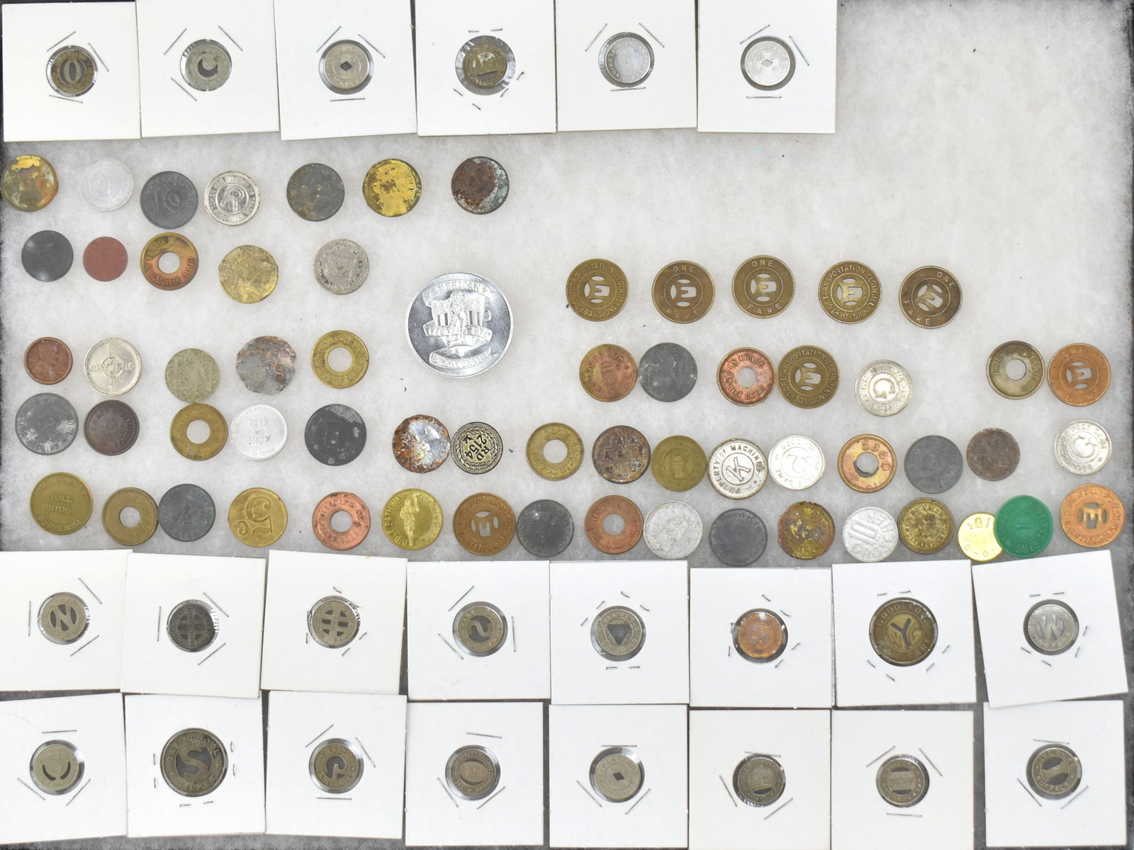 COLLECTION OF TOKENS & COINS