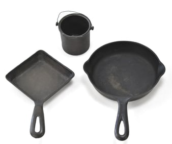 ASSORTED GRISWOLD CAST IRON & MORE