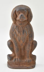 EARLY 20TH CENTURY CAST IRON SPANIEL DOORSTOP