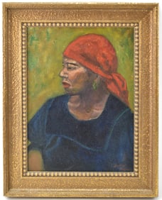 BERNICE ROGMER WOMAN'S OIL PORTRAIT
