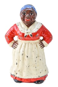 BLACK AMERICANA CAST IRON AUNT JEMIMA DOOR STOP
