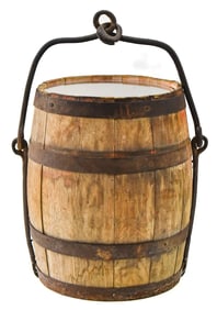 ANTIQUE PRIMITIVE 3-GALLON WELL BUCKET