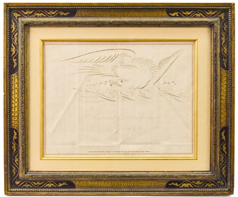 SPENCERIAN HOLIDAY PENMANSHIP BIRD BY CAPT. TYLER - MEXICAN WAR VETERAN (1846-1895)
