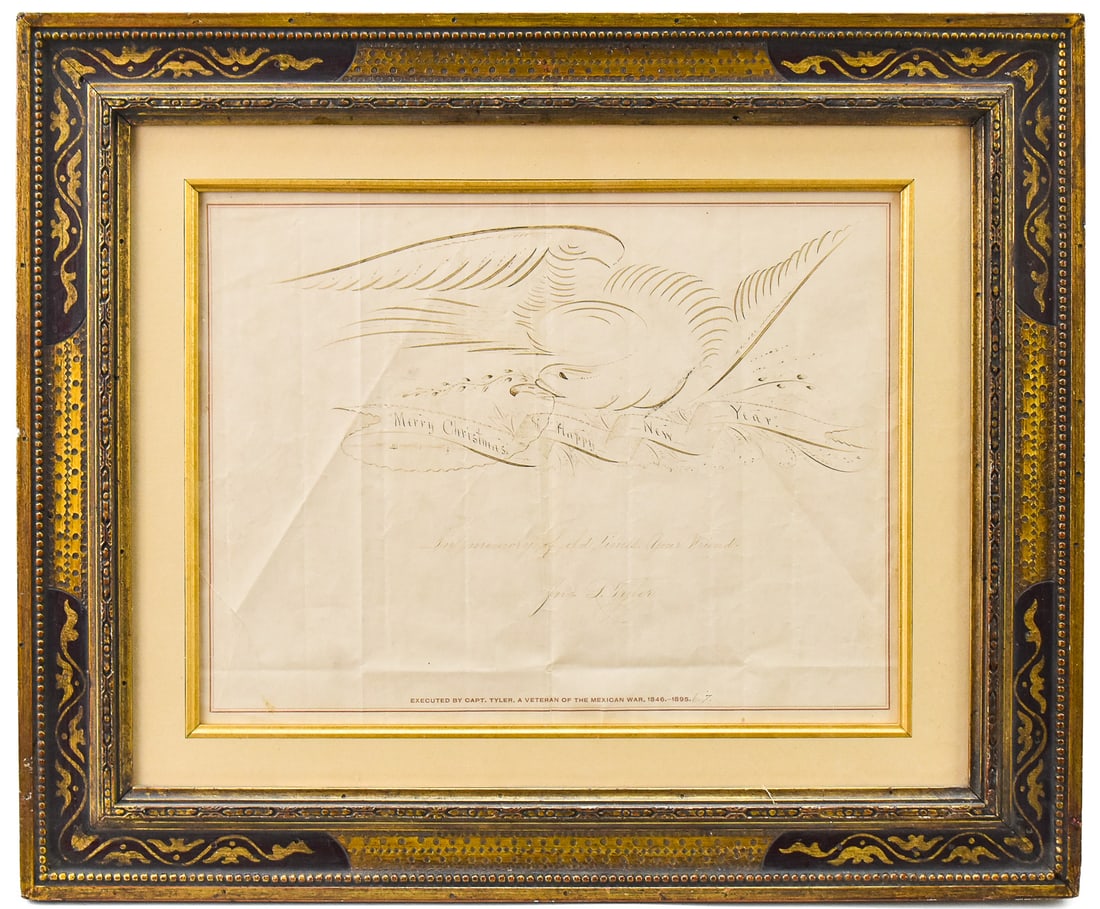 SPENCERIAN HOLIDAY PENMANSHIP BIRD BY CAPT. TYLER - MEXICAN WAR VETERAN (1846-1895) (1 of 8)