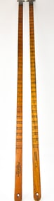 PAIR OF LOG SCALES OR RULERS