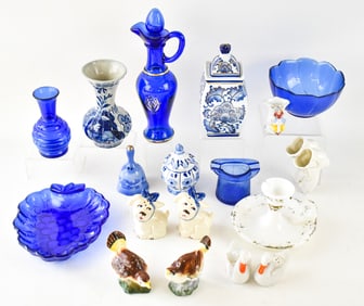 ASSORTED PORCELAIN & GLASSWARE