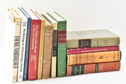 12 VINTAGE MEDICAL TITLES: IMMUNOLOGIC DISEASE, HUMAN EMBRYOLOGY, & MORE