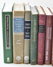 THIRTEEN VINTAGE MEDICAL TITLES: INFECTIONS, PATHOLOGY ANNUALS, GERMAN MEDICAL STUDIES