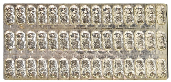 SANTA CLAUS HEAD CHOCOLATE MOLD SHEET