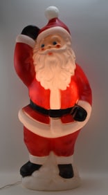 MIDCENTURY CAROLINA ENTERPRISES INC. SANTA CLAUS BLOW MOLD