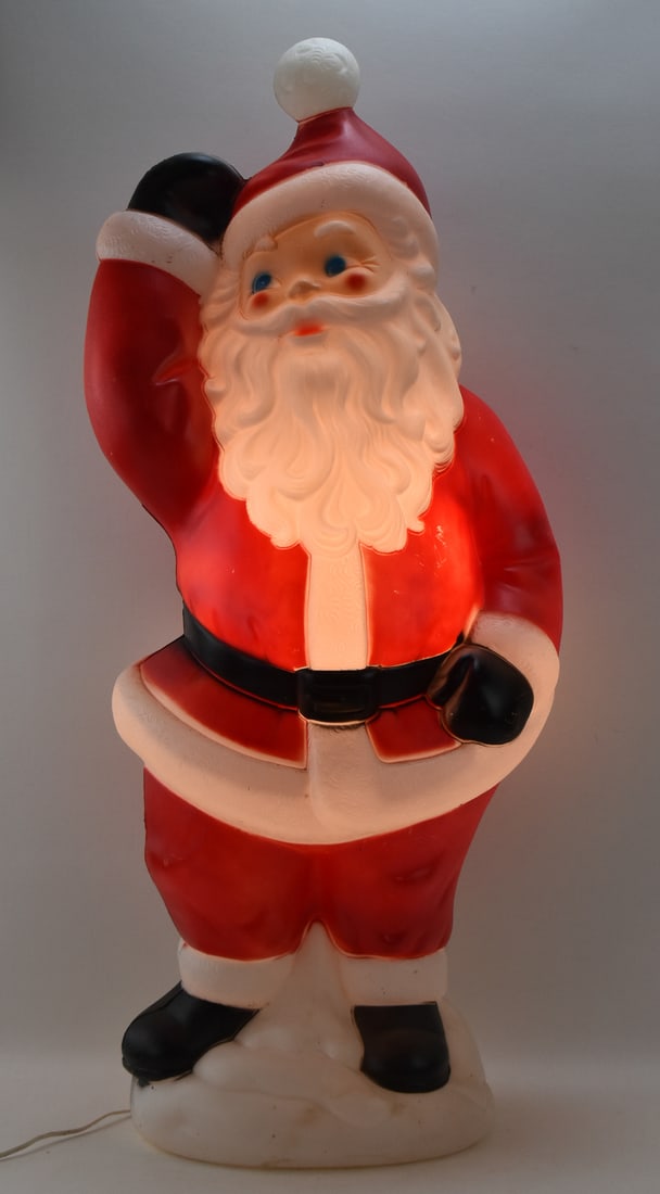 MIDCENTURY CAROLINA ENTERPRISES INC. SANTA CLAUS BLOW MOLD (1 of 4)