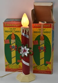PAIR OF PARAMOUNT LITTLE GIANT INDOOR CANDLES