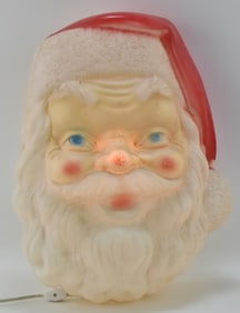 1968 EMPIRE ILLUMINATED SANTA CLAUS HEAD BLOW MOLD
