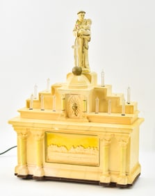 GLOLITE CHRISTMAS PLASTER SAINT ANTHONY OF PADUA ALTAR