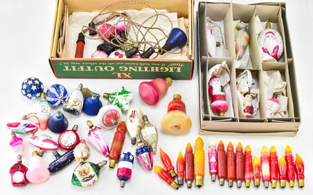 ASSORTED VINTAGE CHRISTMAS SPRING LIGHT BULBS OR LAMPS