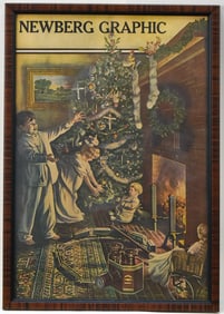 NEWBERG GRAPHIC NEWSPAPER CHRISTMAS PRINT BY E. KING