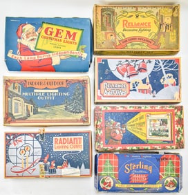 ASSORTED VINTAGE CHRISTMAS STRING LIGHTS