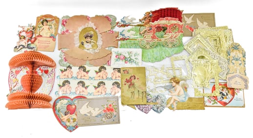 EARLY 20TH CENTURY VALENTINE'S DAY CARDS & EPHEMERA