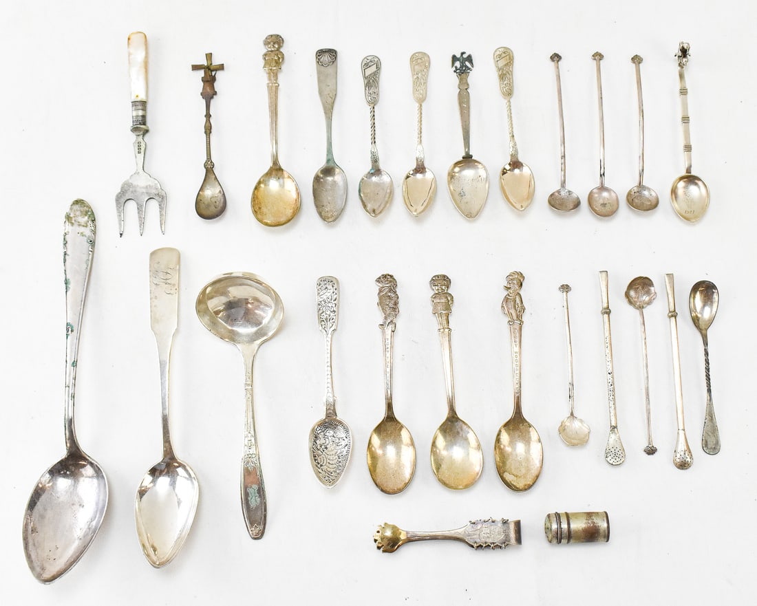 ASSORTED SILVERPLATE UTENSILS (1 of 5)