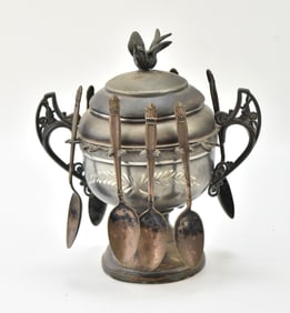 WARREN SILVERPLATE COMPANY SILVERPLATE SUGAR BOWL