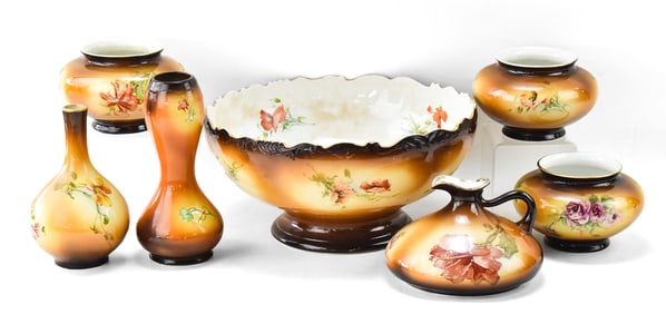 WARWICK 'IOGA' AND AVON-ENGLAND POTTERY: VASES & BOWLS