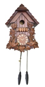 CONTEMPORARY BLACK FOREST STYLE CUCKOO CLOCK BIRD HOUSE