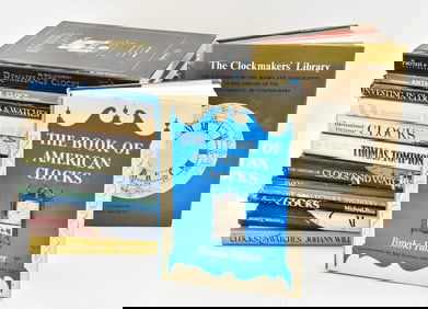 COLLECTION OF CLOCK & WATCH REFERENCE BOOKS