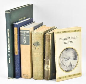 SIX VINTAGE BOOKS: SIGNED LOUIS TAYLOR 'THE HORSE AMERICA MADE' & SIGNED FIRST EDITION MAYNARD