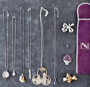 ASSORTED STERLING SILVER JEWELRY & MORE