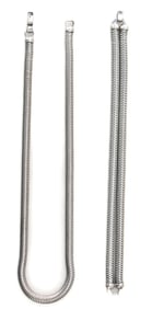 PAIR OF STERLING SILVER SNAKE CHAINS BY FORSTNER