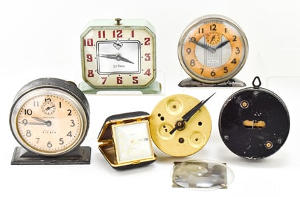 COLLECTION OF WIND-UP ALARM CLOCKS