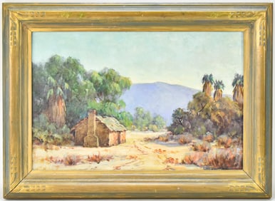 CLARE SODERSTROM 'OASIS OF MARA' CALIFORNIA OIL PAINTING