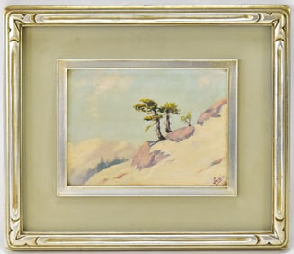 JULES DAHLAGER 'TIMBERLINE' CORDOVA, ALASKA OIL PAINTING