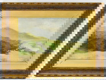 AGNES JAMIESON COASTAL LANDSCAPE OIL PAINTING