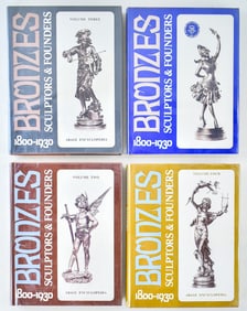 SIGNED FOUR VOLUME SET BRONZES SCULPTORS & FOUNDERS 1800-1930