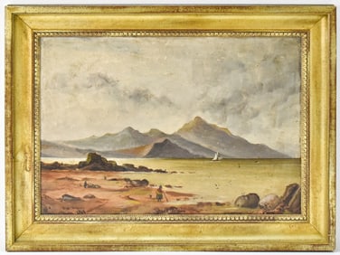 MOUNTAIN LANDSCAPE OIL PAINTING