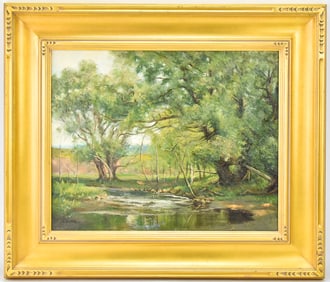 JOHN STANTON LANDSCAPE OIL PAINTING