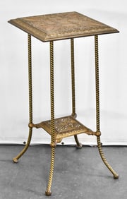 VICTORIAN BRASS PLANT STAND