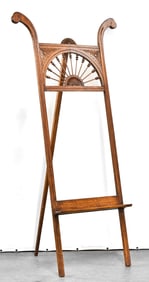 VICTORIAN OAK STICK & BALL EASEL