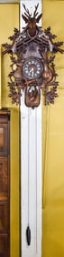 BLACK FOREST HUNTING SCENE CUCKOO CLOCK; EARLY 1900s
