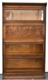 GRAND RAPIDS LAWYERS BOOKCASE WITH DROP FRONT SECRETARY DESK