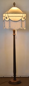 VICTORIAN WOODEN FLOOR LAMP