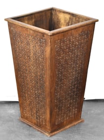 CARVED OAK UMBRELLA STAND