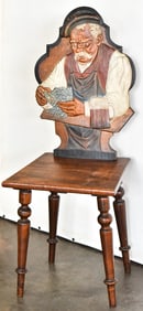 19TH CENTURY FOLK ART TAVERN CHAIR