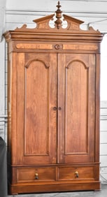 VICTORIAN ARMOIRE; LATE 19TH CENTURY