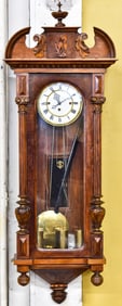 CIRCA 1900 GERMAN JUNGANS VIENNA REGULATOR WALL CLOCK