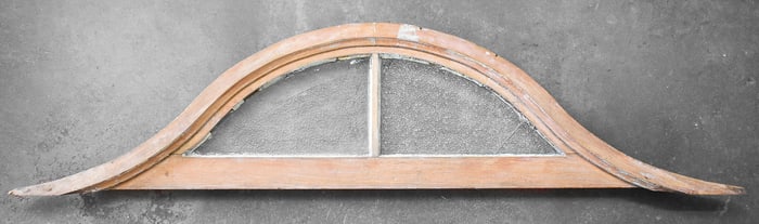 ARCHITECTURALLY SALVAGED EYEBROW DORMER WINDOW