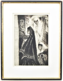 GENE KLOSS 'GIFT BEARING AT DAWN' LIMITED EDITION ETCHING