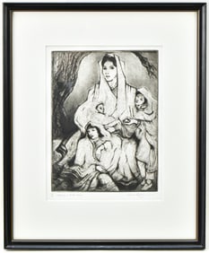 GENE KLOSS 'WATCHING A WINTER DANCE' LIMITED EDITION ETCHING
