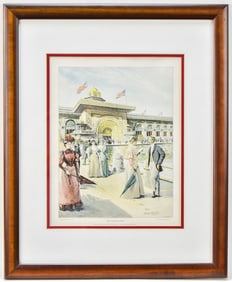'THE GOLDEN DOOR' LITHOGRAPH BY FELICIEN DE MYRBACH